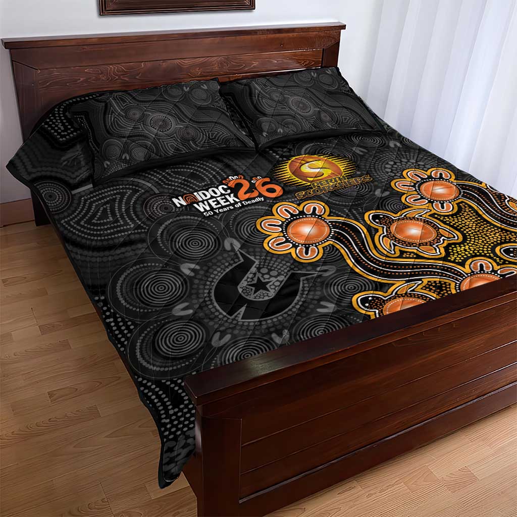Perth Scorchers NAIDOC Week 2026 Quilt Bed Set Sea Turtles Aboriginal Art