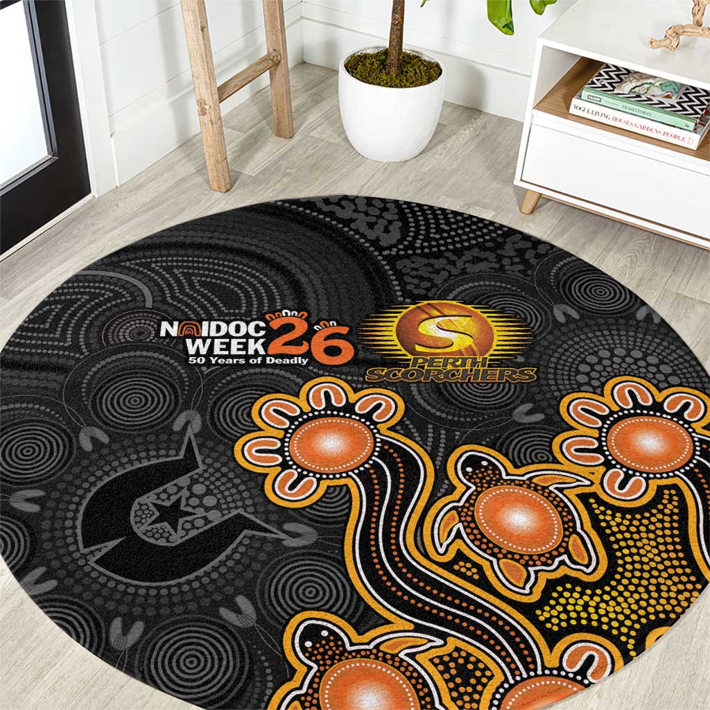 Perth Scorchers NAIDOC Week 2026 Round Carpet Sea Turtles Aboriginal Art