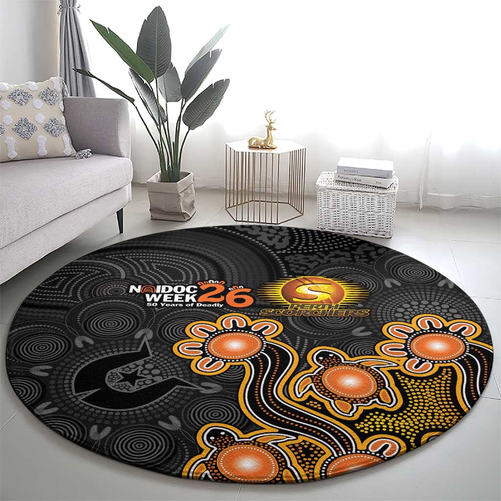 Perth Scorchers NAIDOC Week 2026 Round Carpet Sea Turtles Aboriginal Art