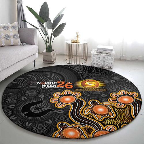 Perth Scorchers NAIDOC Week 2026 Round Carpet Sea Turtles Aboriginal Art
