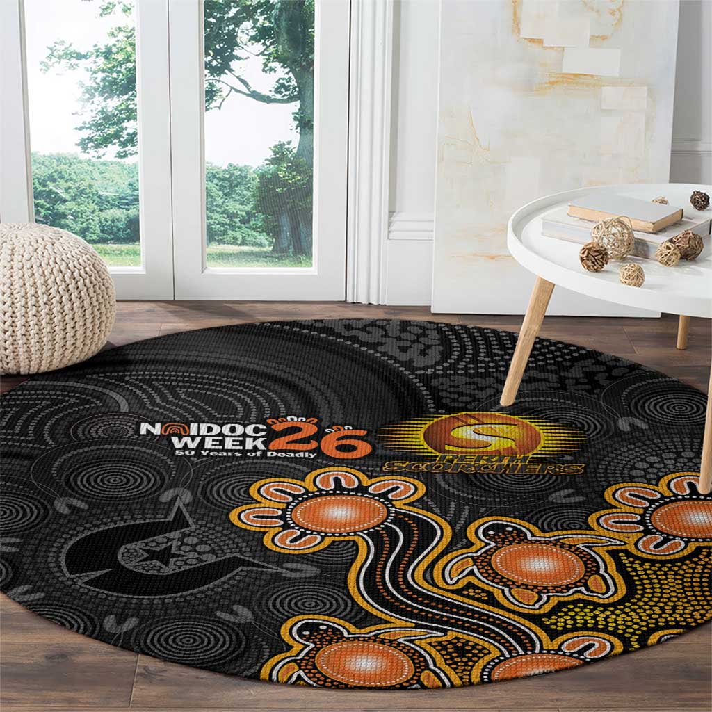 Perth Scorchers NAIDOC Week 2026 Round Carpet Sea Turtles Aboriginal Art