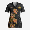 Personalised Perth Scorchers NAIDOC Week 2026 Scrub Top Sea Turtles Aboriginal Art