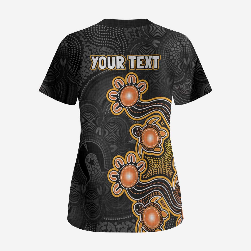 Personalised Perth Scorchers NAIDOC Week 2026 Scrub Top Sea Turtles Aboriginal Art