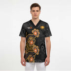 Personalised Perth Scorchers NAIDOC Week 2026 Scrub Top Sea Turtles Aboriginal Art