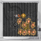 Perth Scorchers NAIDOC Week 2026 Shower Curtain Sea Turtles Aboriginal Art