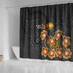 Perth Scorchers NAIDOC Week 2026 Shower Curtain Sea Turtles Aboriginal Art