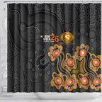 Perth Scorchers NAIDOC Week 2026 Shower Curtain Sea Turtles Aboriginal Art