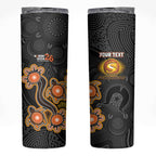 Personalised Perth Scorchers NAIDOC Week 2026 Skinny Tumbler Sea Turtles Aboriginal Art
