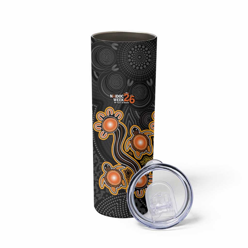 Personalised Perth Scorchers NAIDOC Week 2026 Skinny Tumbler Sea Turtles Aboriginal Art