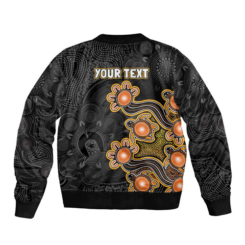 Personalised Perth Scorchers NAIDOC Week 2026 Sleeve Zip Bomber Jacket Sea Turtles Aboriginal Art