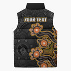 Personalised Perth Scorchers NAIDOC Week 2026 Sleeveless Puffer Jacket Sea Turtles Aboriginal Art