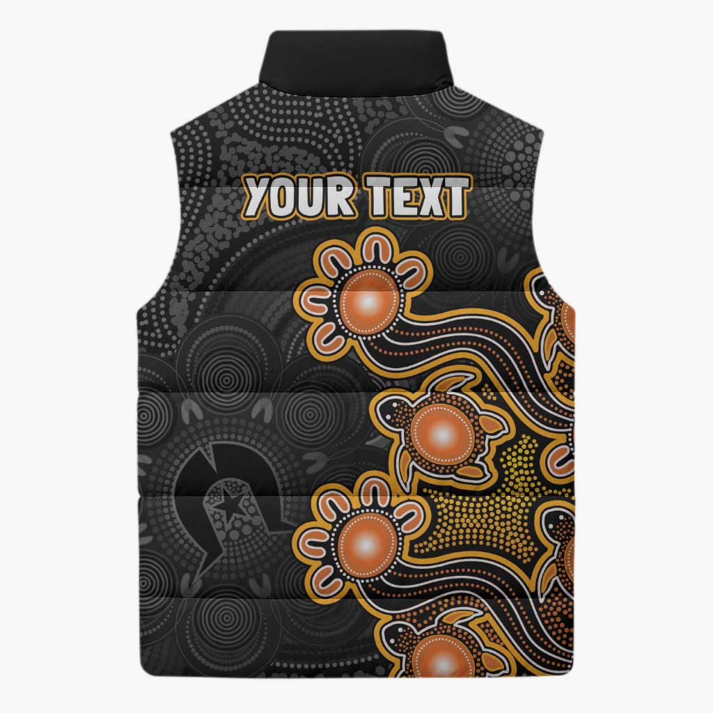 Personalised Perth Scorchers NAIDOC Week 2026 Sleeveless Puffer Jacket Sea Turtles Aboriginal Art