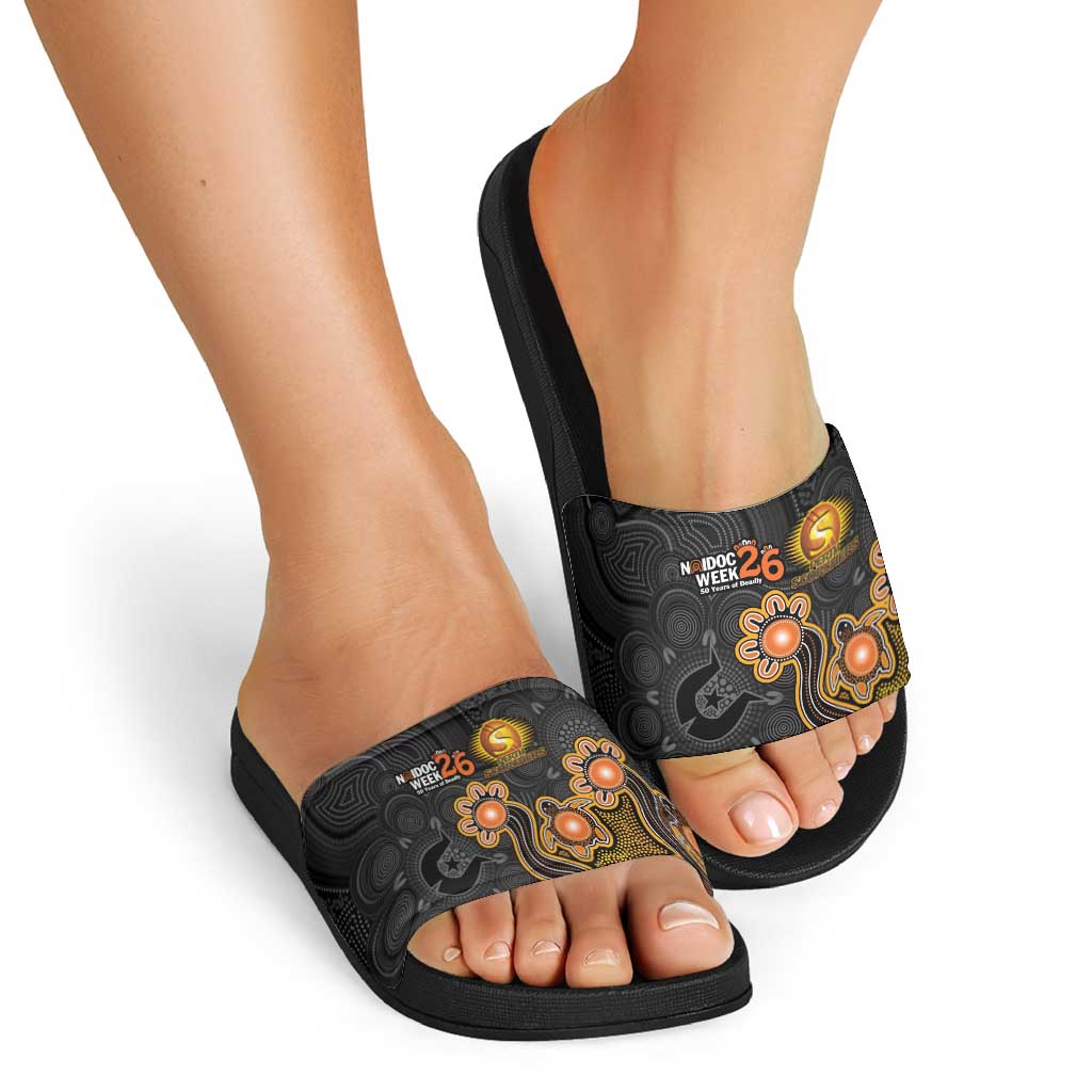Perth Scorchers NAIDOC Week 2026 Slide Sandals Sea Turtles Aboriginal Art