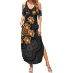 Personalised Perth Scorchers NAIDOC Week 2026 Summer Maxi Dress Sea Turtles Aboriginal Art