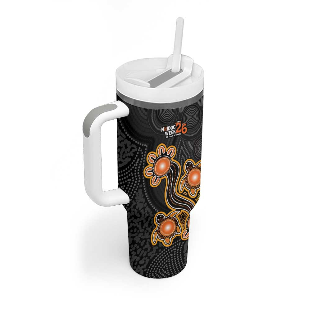 Personalised Perth Scorchers NAIDOC Week 2026 Tumbler With Handle Sea Turtles Aboriginal Art