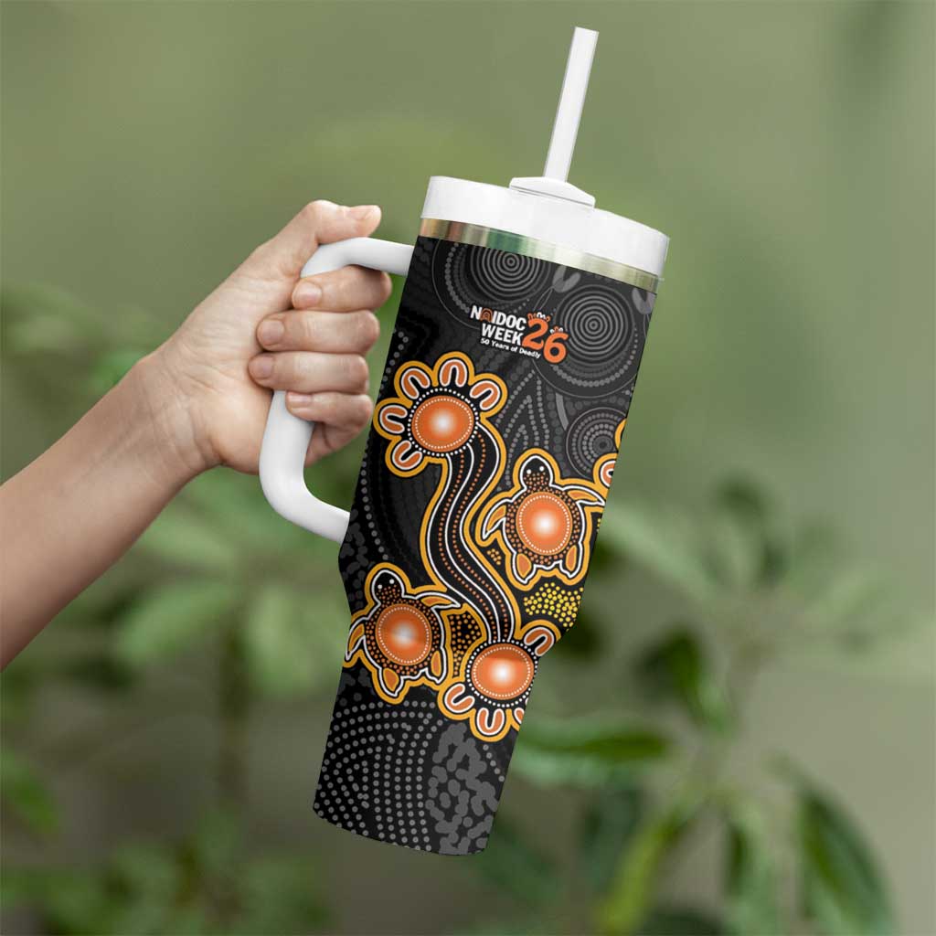 Personalised Perth Scorchers NAIDOC Week 2026 Tumbler With Handle Sea Turtles Aboriginal Art