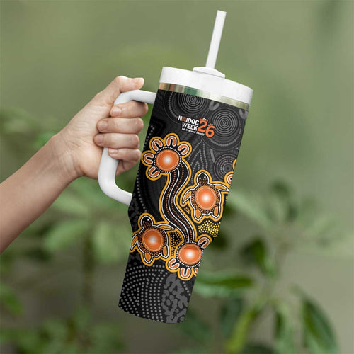 Personalised Perth Scorchers NAIDOC Week 2026 Tumbler With Handle Sea Turtles Aboriginal Art