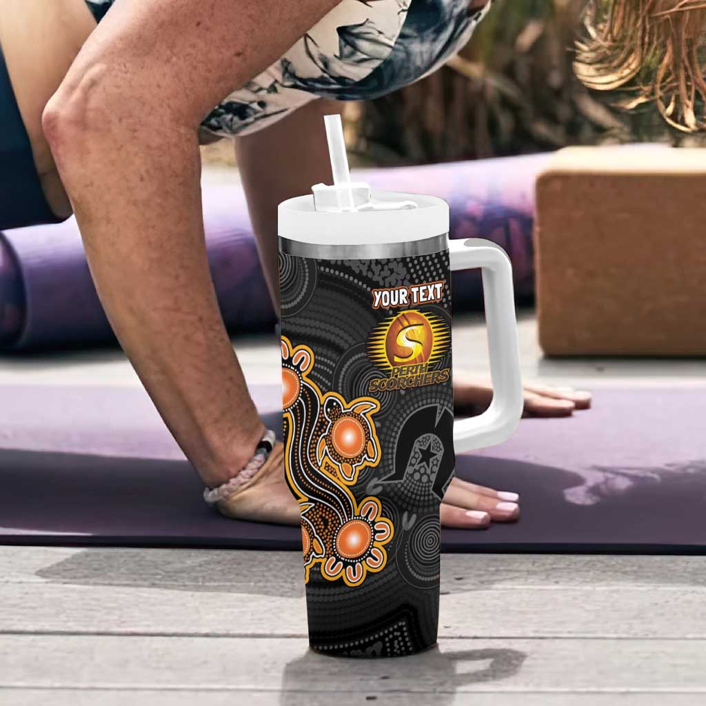 Personalised Perth Scorchers NAIDOC Week 2026 Tumbler With Handle Sea Turtles Aboriginal Art