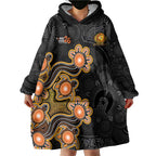 Personalised Perth Scorchers NAIDOC Week 2026 Wearable Blanket Hoodie Sea Turtles Aboriginal Art