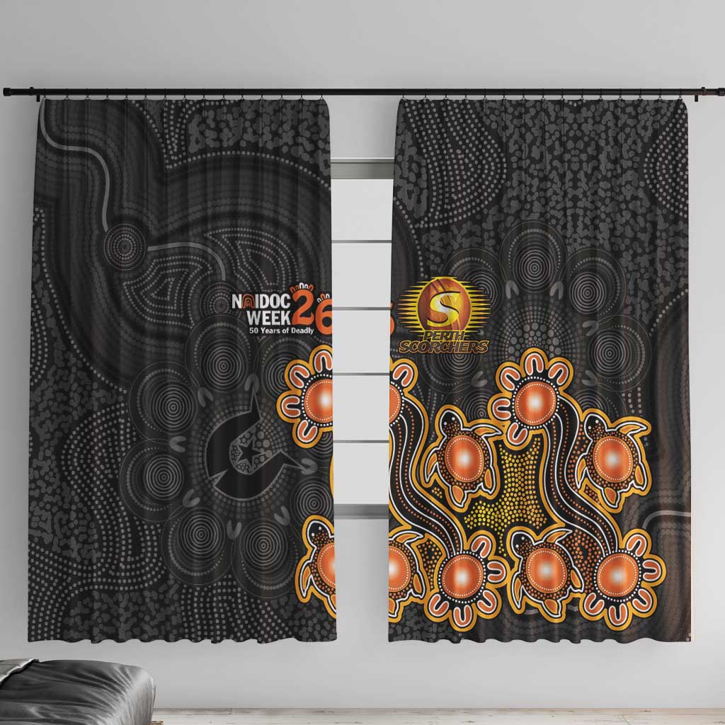Perth Scorchers NAIDOC Week 2026 Window Curtain Sea Turtles Aboriginal Art