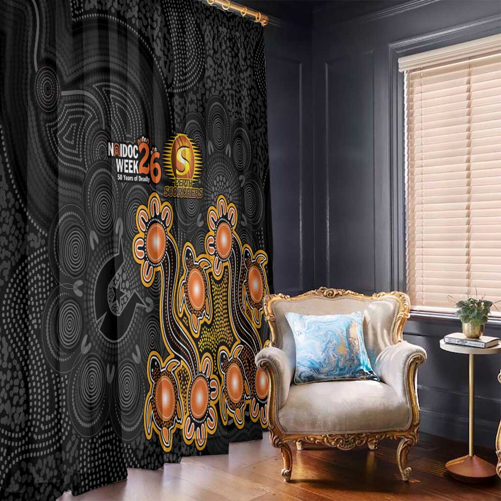 Perth Scorchers NAIDOC Week 2026 Window Curtain Sea Turtles Aboriginal Art