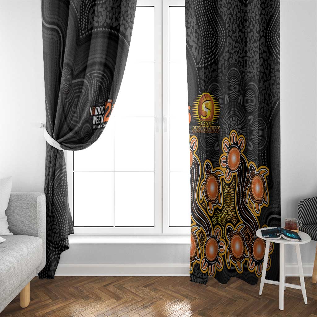 Perth Scorchers NAIDOC Week 2026 Window Curtain Sea Turtles Aboriginal Art