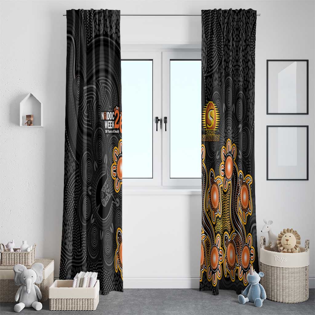 Perth Scorchers NAIDOC Week 2026 Window Curtain Sea Turtles Aboriginal Art