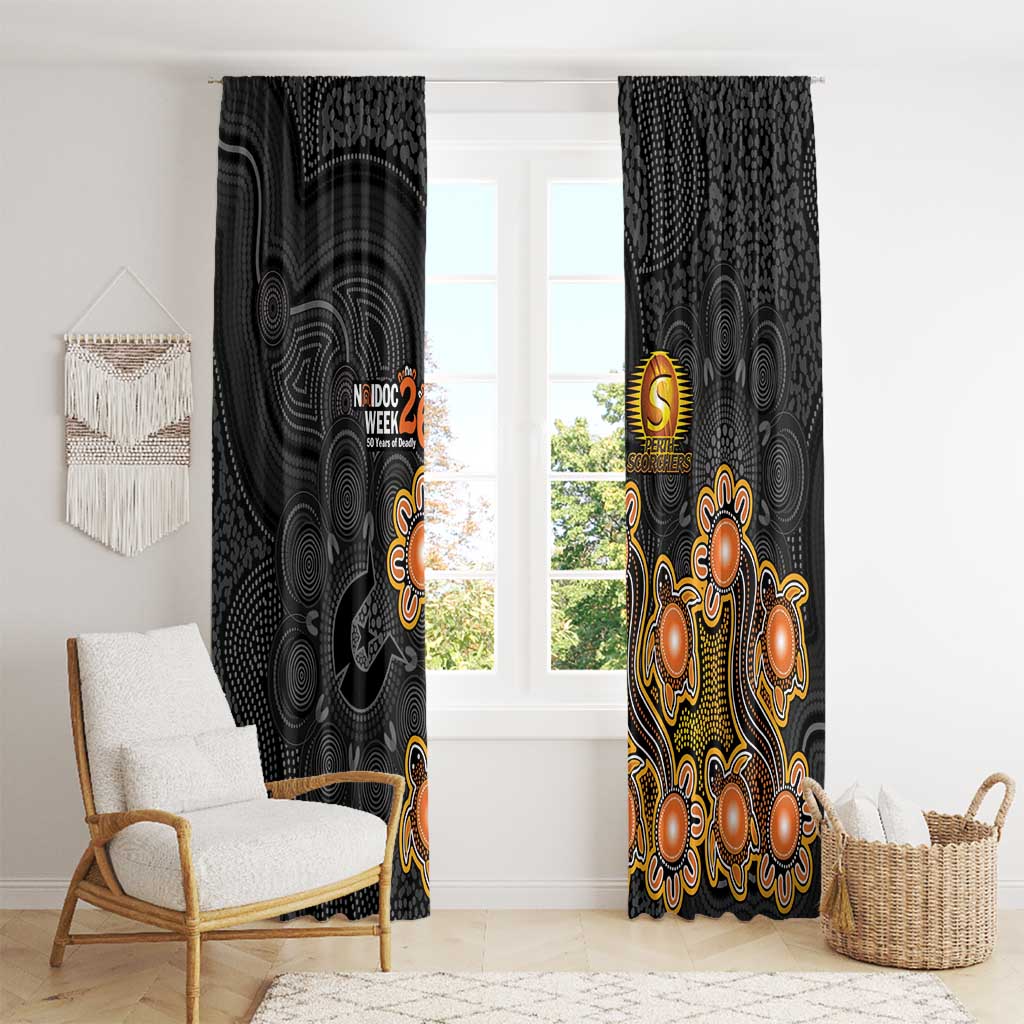 Perth Scorchers NAIDOC Week 2026 Window Curtain Sea Turtles Aboriginal Art