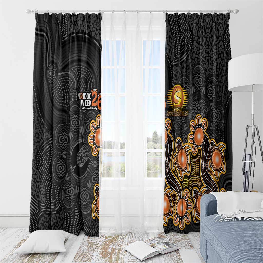 Perth Scorchers NAIDOC Week 2026 Window Curtain Sea Turtles Aboriginal Art