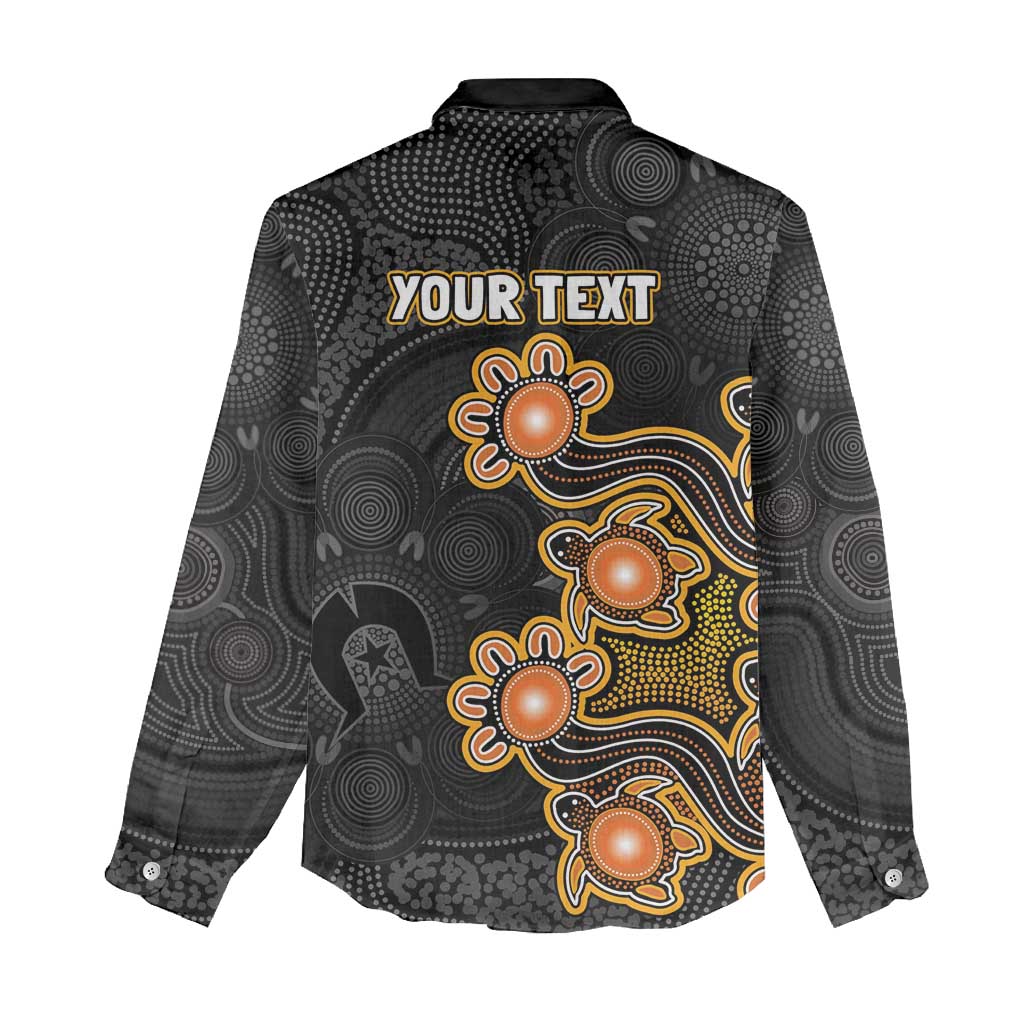 Personalised Perth Scorchers NAIDOC Week 2026 Women Casual Shirt Sea Turtles Aboriginal Art