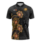 Personalised Perth Scorchers NAIDOC Week 2026 Zipper Polo Shirt Sea Turtles Aboriginal Art
