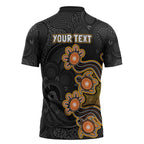 Personalised Perth Scorchers NAIDOC Week 2026 Zipper Polo Shirt Sea Turtles Aboriginal Art
