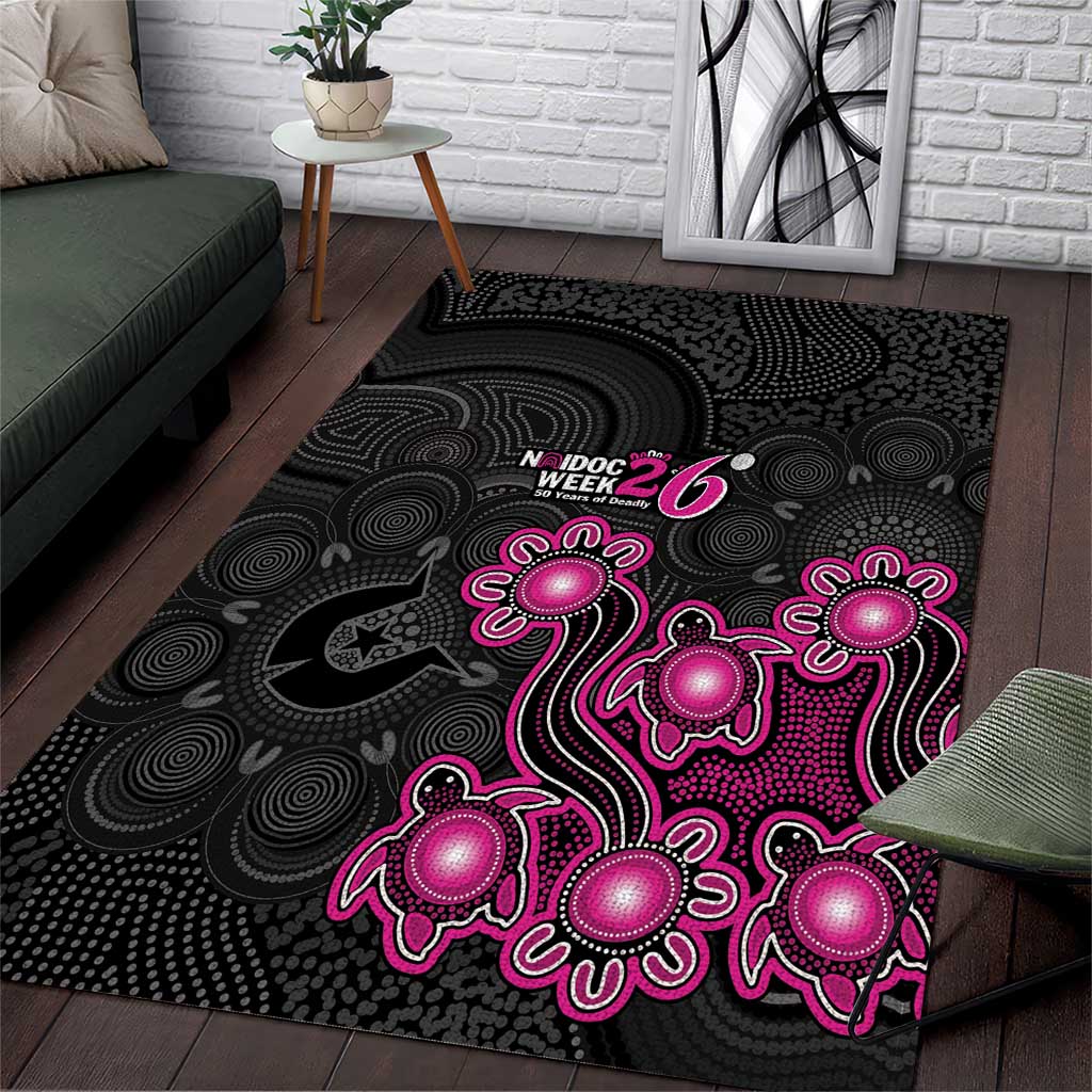 Sydney Sixers NAIDOC Week 2026 Area Rug Sea Turtles Aboriginal Art