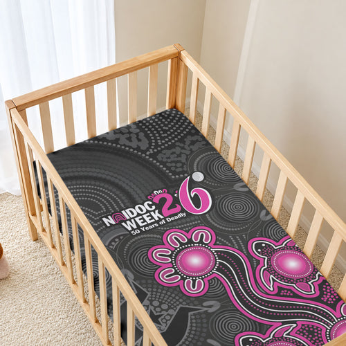 Sydney Sixers NAIDOC Week 2026 Baby Bed Cover Sea Turtles Aboriginal Art