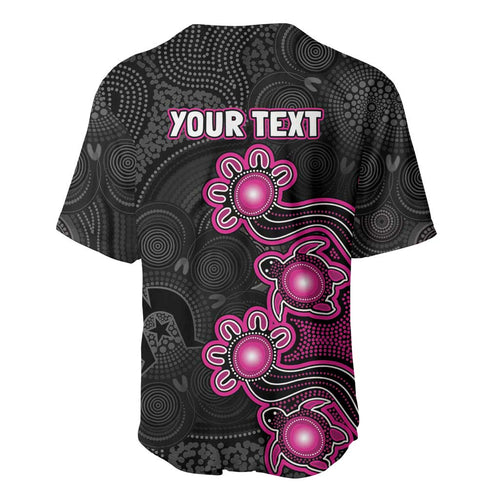 Personalised Sydney Sixers NAIDOC Week 2026 Baseball Jersey Sea Turtles Aboriginal Art