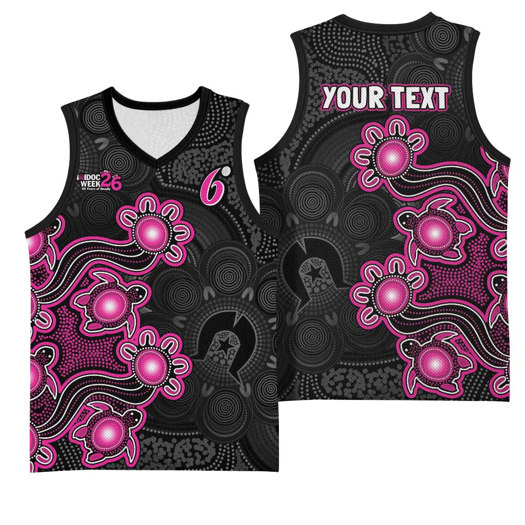 Personalised Sydney Sixers NAIDOC Week 2026 Basketball Jersey Sea Turtles Aboriginal Art
