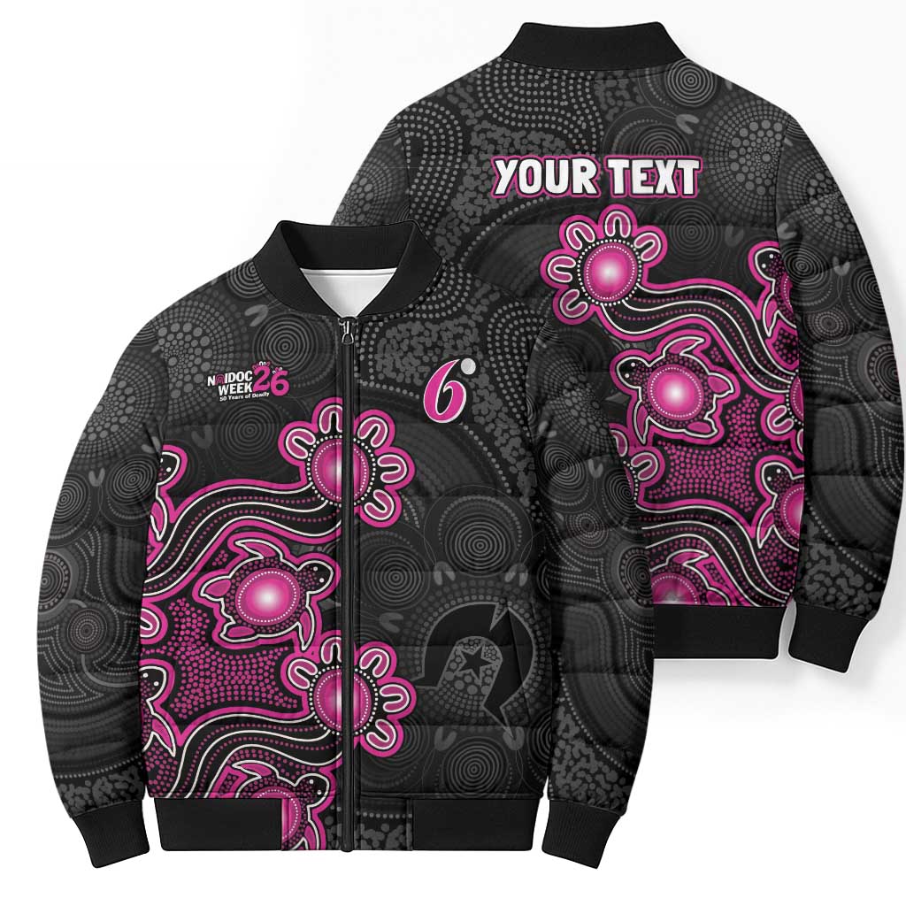 Personalised Sydney Sixers NAIDOC Week 2026 Bomber Puffer Jacket Sea Turtles Aboriginal Art