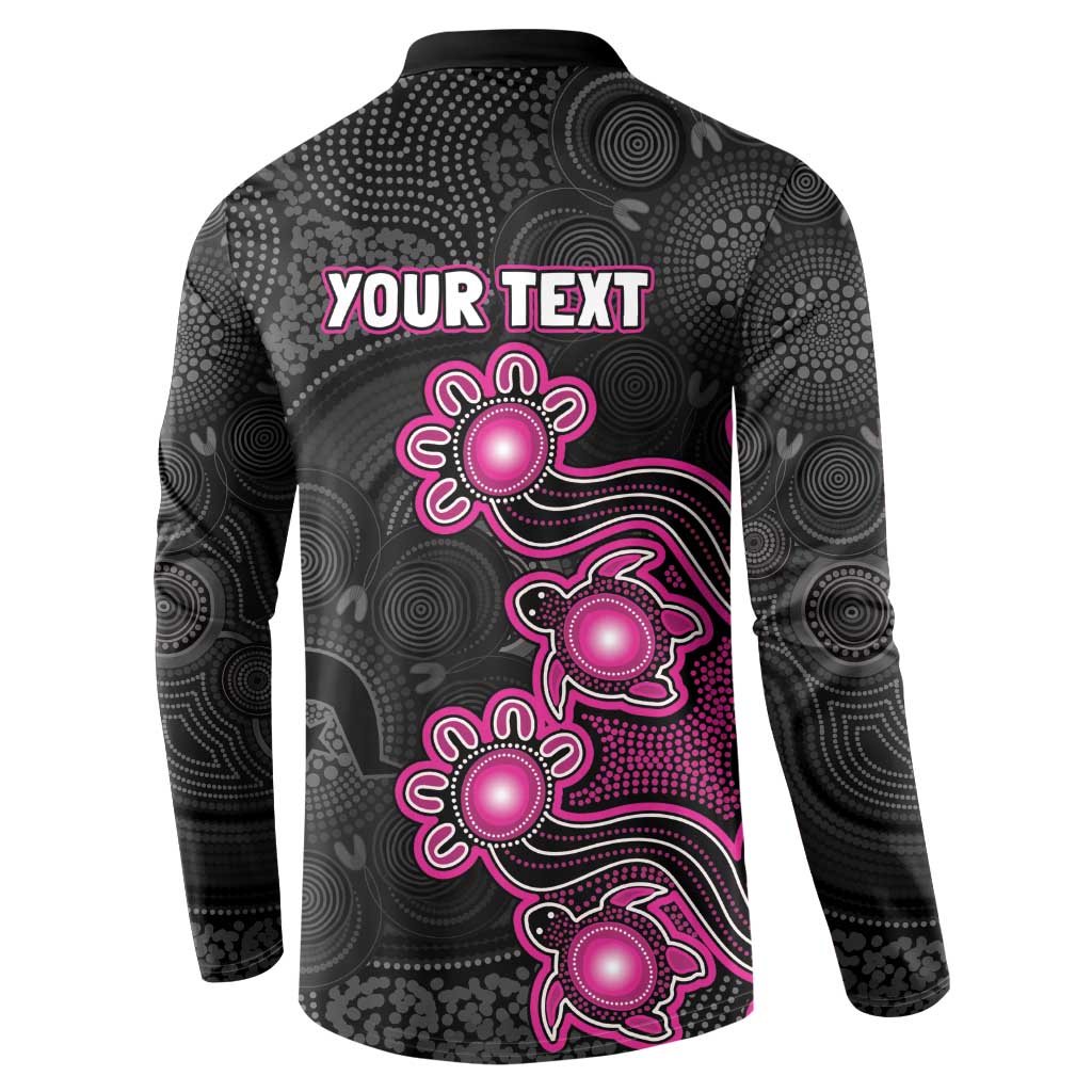 Personalised Sydney Sixers NAIDOC Week 2026 Button Sweatshirt Sea Turtles Aboriginal Art