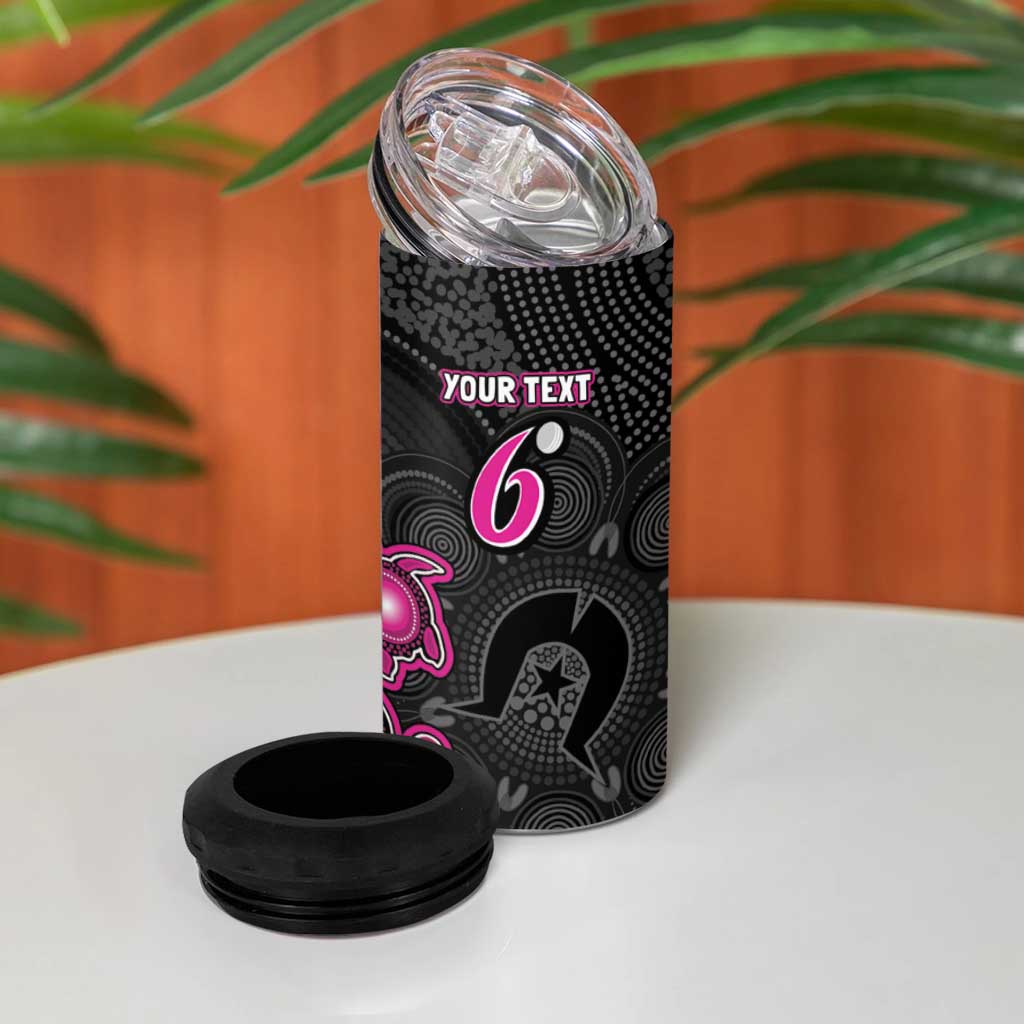 Personalised Sydney Sixers NAIDOC Week 2026 4 in 1 Can Cooler Tumbler Sea Turtles Aboriginal Art