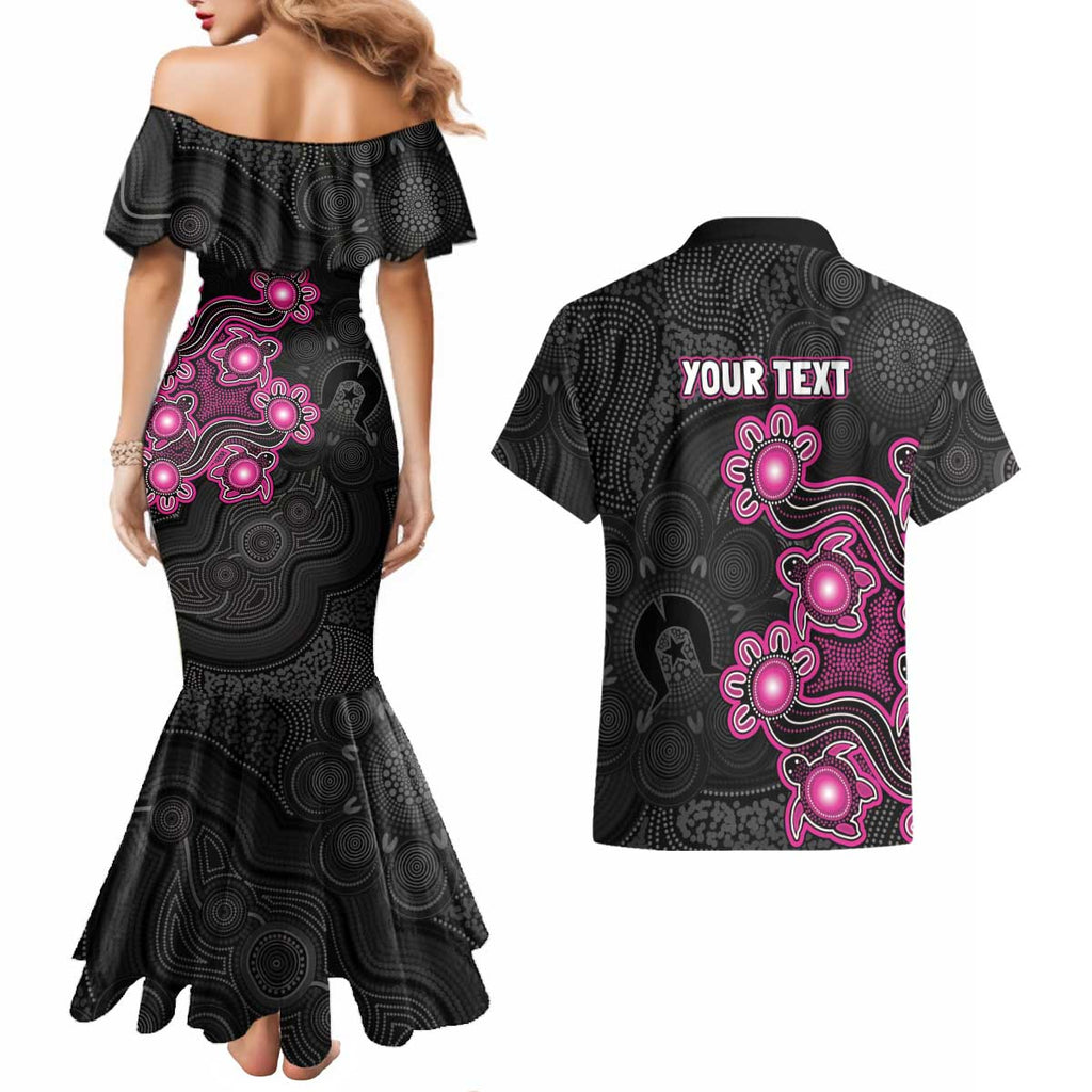 Personalised Sydney Sixers NAIDOC Week 2026 Couples Matching Mermaid Dress and Hawaiian Shirt Sea Turtles Aboriginal Art