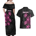 Personalised Sydney Sixers NAIDOC Week 2026 Couples Matching Off Shoulder Maxi Dress and Hawaiian Shirt Sea Turtles Aboriginal Art