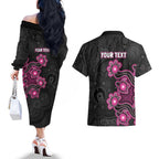 Personalised Sydney Sixers NAIDOC Week 2026 Couples Matching Off The Shoulder Long Sleeve Dress and Hawaiian Shirt Sea Turtles Aboriginal Art