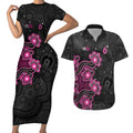Personalised Sydney Sixers NAIDOC Week 2026 Couples Matching Short Sleeve Bodycon Dress and Hawaiian Shirt Sea Turtles Aboriginal Art