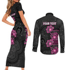 Personalised Sydney Sixers NAIDOC Week 2026 Couples Matching Short Sleeve Bodycon Dress and Long Sleeve Button Shirt Sea Turtles Aboriginal Art