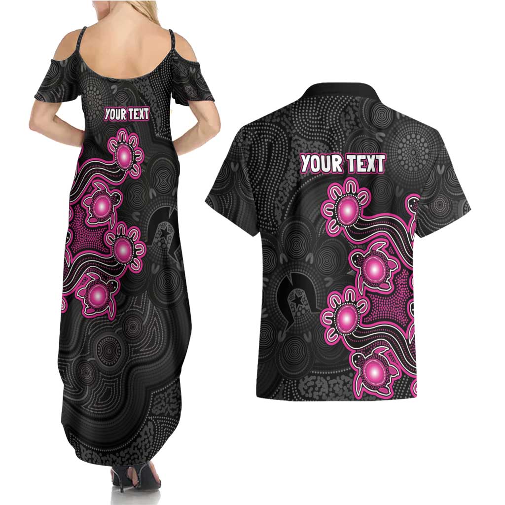 Personalised Sydney Sixers NAIDOC Week 2026 Couples Matching Summer Maxi Dress and Hawaiian Shirt Sea Turtles Aboriginal Art