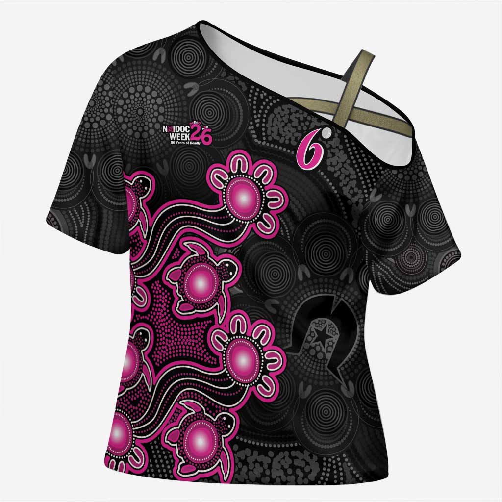 Personalised Sydney Sixers NAIDOC Week 2026 Cross Shoulder Shirt Sea Turtles Aboriginal Art