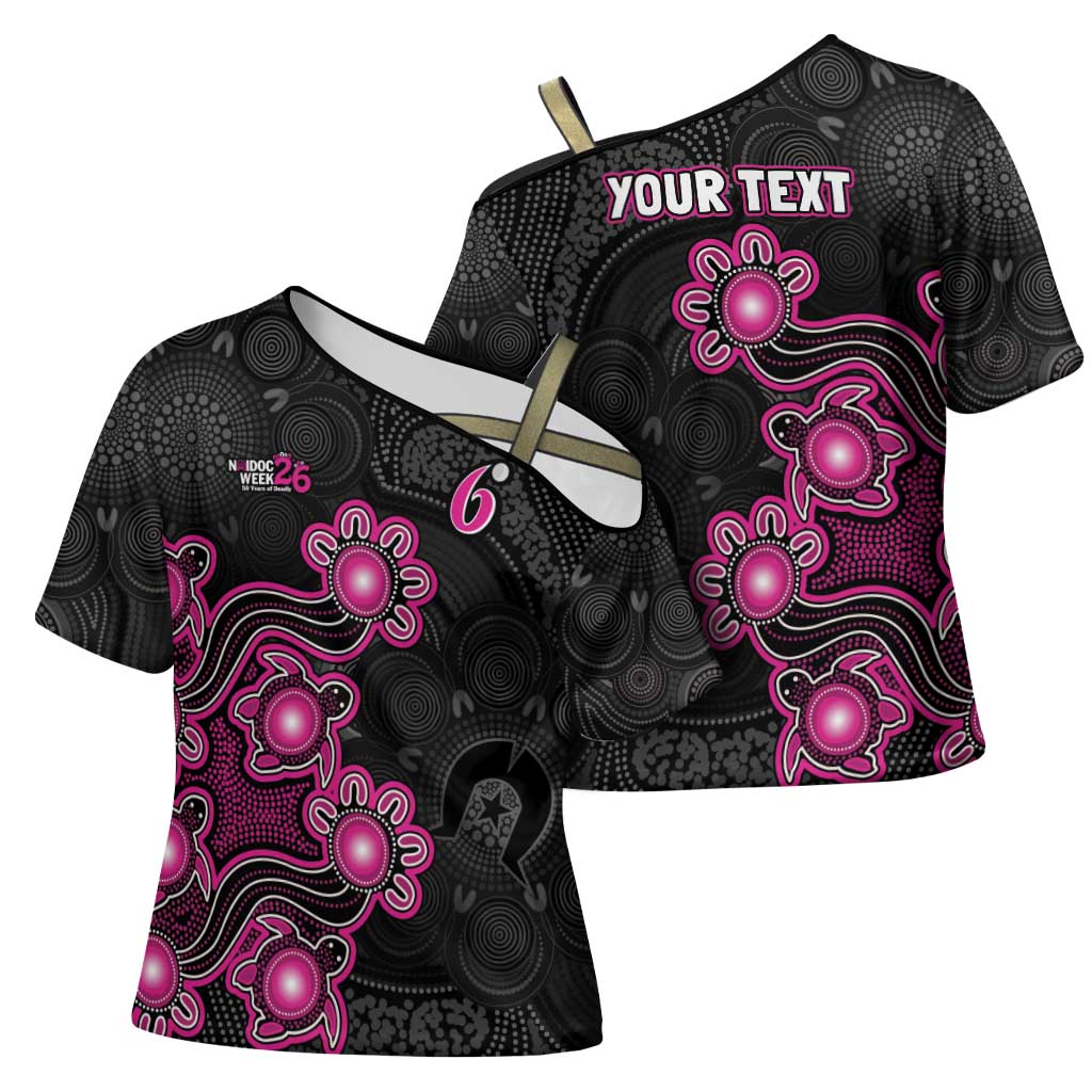 Personalised Sydney Sixers NAIDOC Week 2026 Cross Shoulder Shirt Sea Turtles Aboriginal Art