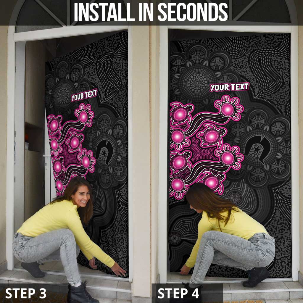 Personalised Sydney Sixers NAIDOC Week 2026 Door Cover Sea Turtles Aboriginal Art