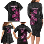 Personalised Sydney Sixers NAIDOC Week 2026 Family Matching Long Sleeve Bodycon Dress and Hawaiian Shirt Sea Turtles Aboriginal Art