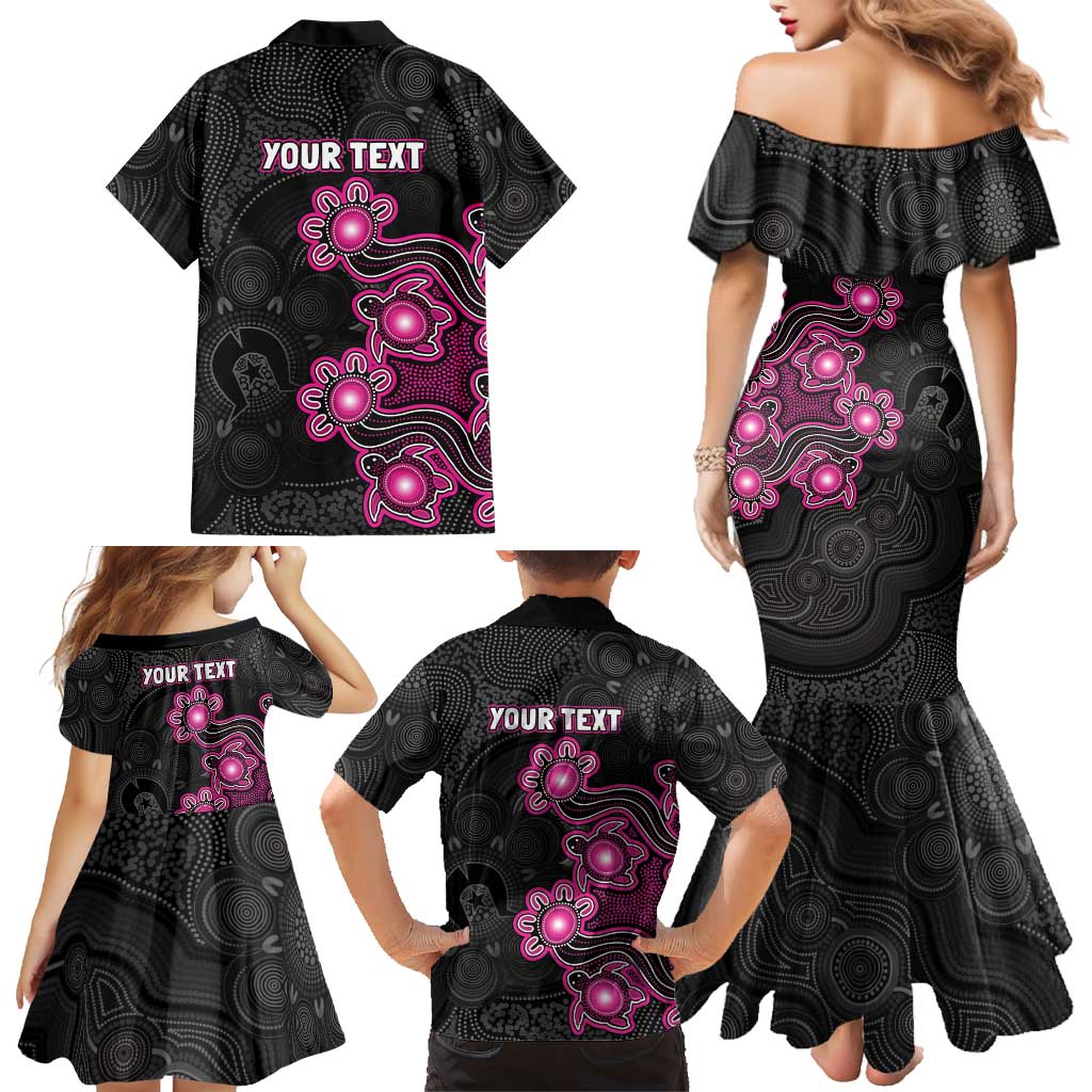 Personalised Sydney Sixers NAIDOC Week 2026 Family Matching Mermaid Dress and Hawaiian Shirt Sea Turtles Aboriginal Art